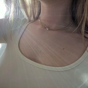 Gold chain necklace